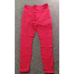 Fabletics Boost Powerhold High-waisted Leggings Womens Large, Red, Logo, NWT